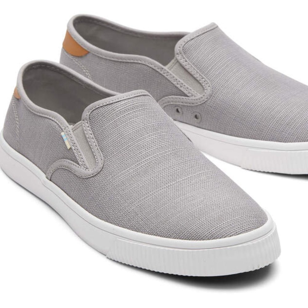 TOMS Baja Drizzle Grey Heritage Canvas 9.5